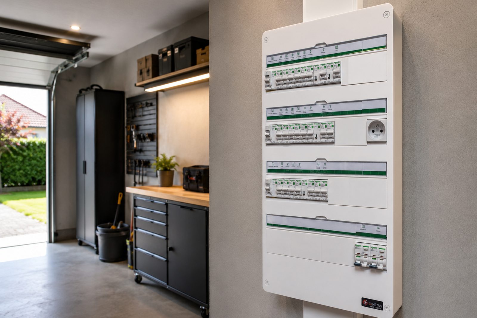 Tableau électrique rénové et modernisé par ETS Métais à Cholet